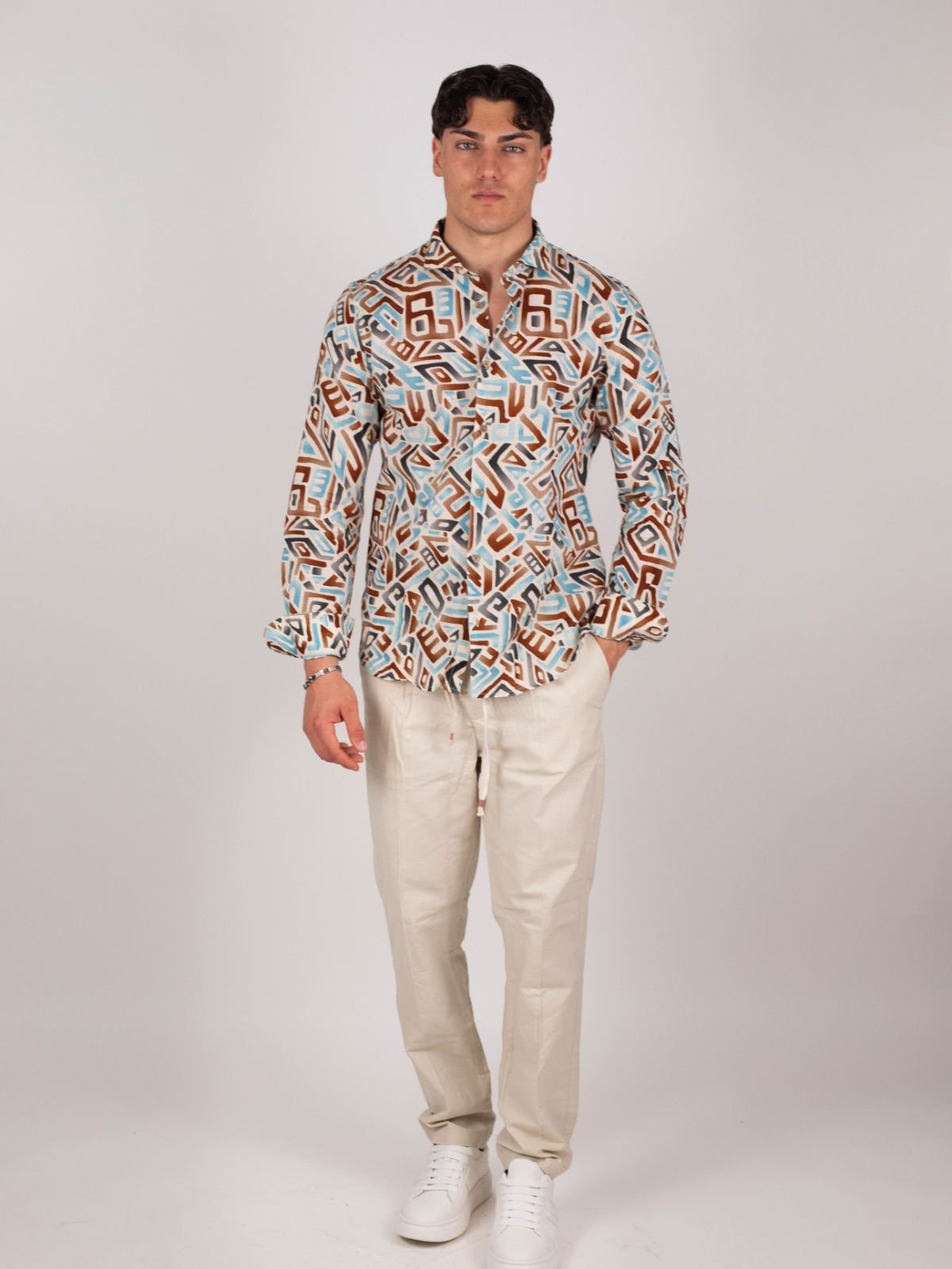 Yes Zee - Pantalone Coulisse Ed Elastico, Regular - Uomo - World Fashion