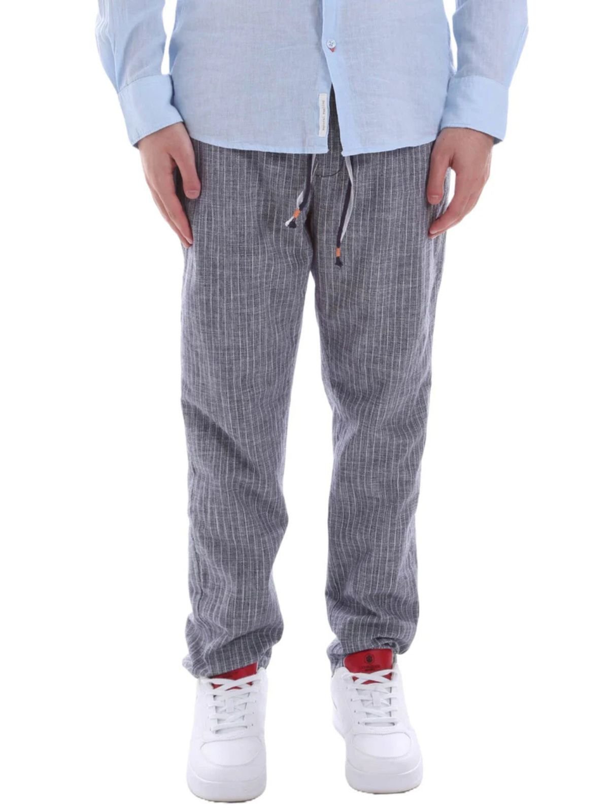 Yes Zee - Pantalone Coulisse Ed Elastico, Regular - Uomo - World Fashion