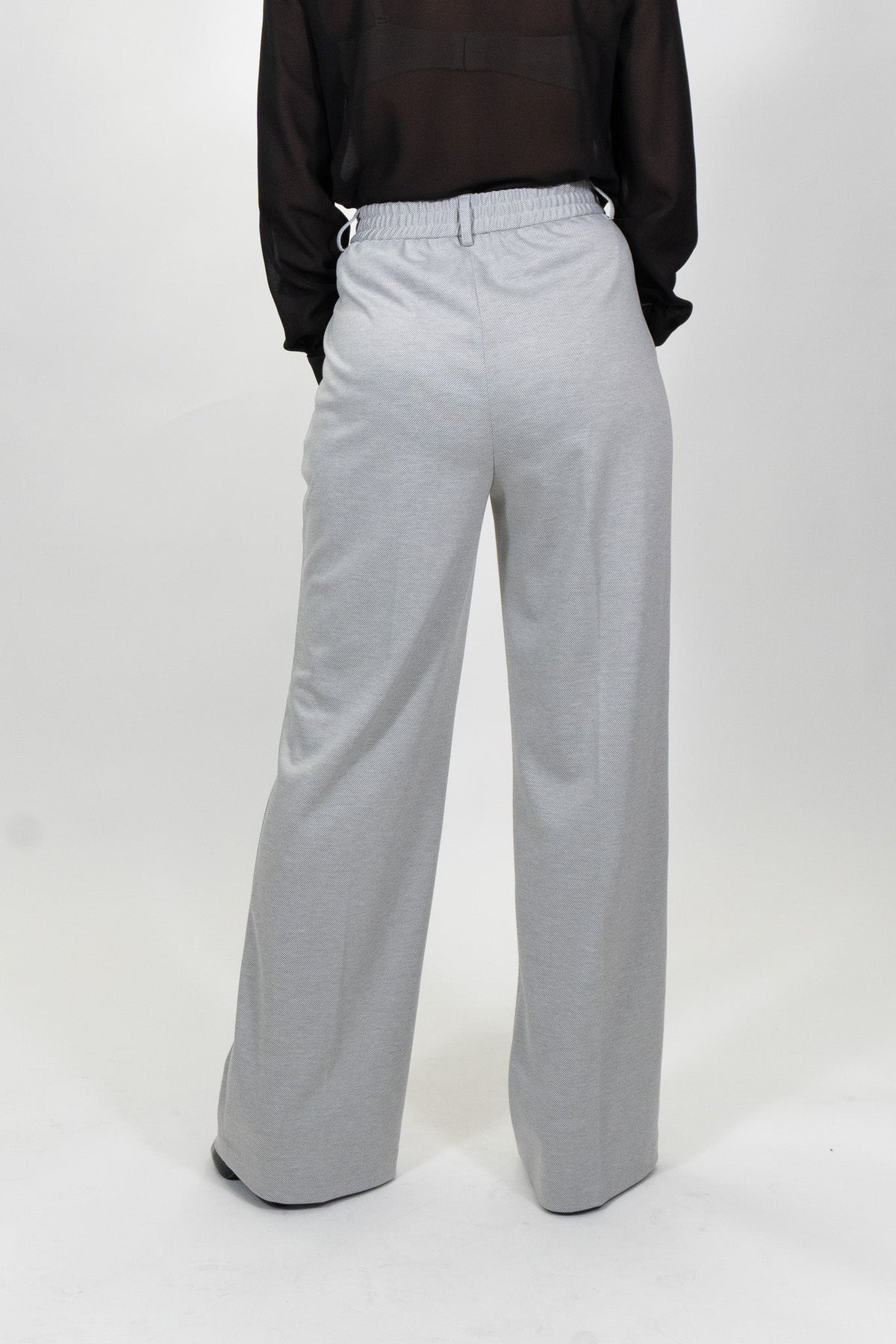Yes Zee - Pantalone Palazzo Con Elastico In Vita - Donna - World Fashion