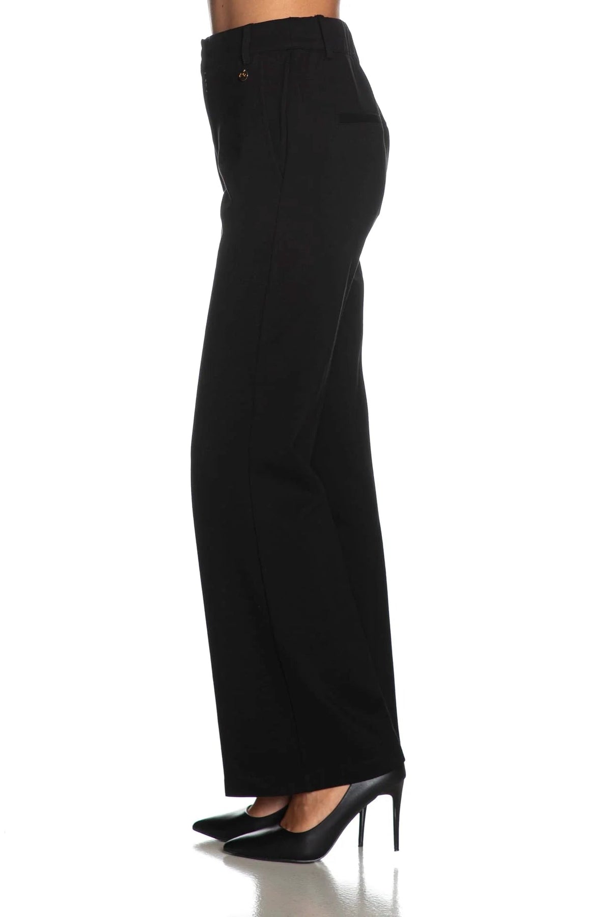 Yes Zee - Pantalone Palazzo In Punto Milano - Donna - World Fashion