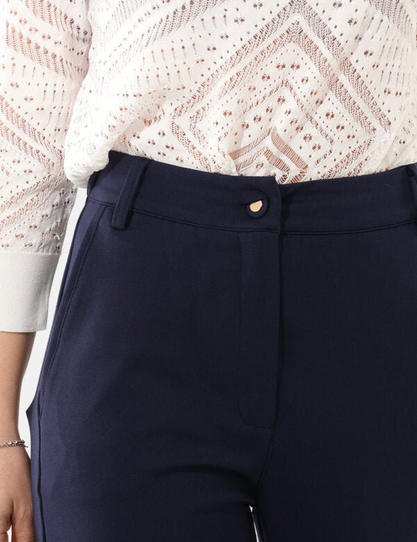 Yes Zee - Pantalone Palazzo In Punto Milano - Donna - World Fashion