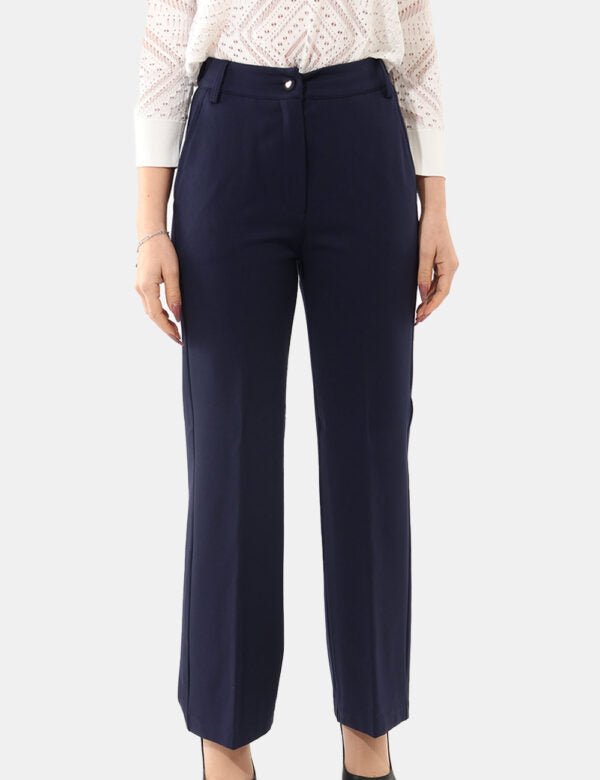 Yes Zee - Pantalone Palazzo In Punto Milano - Donna - World Fashion