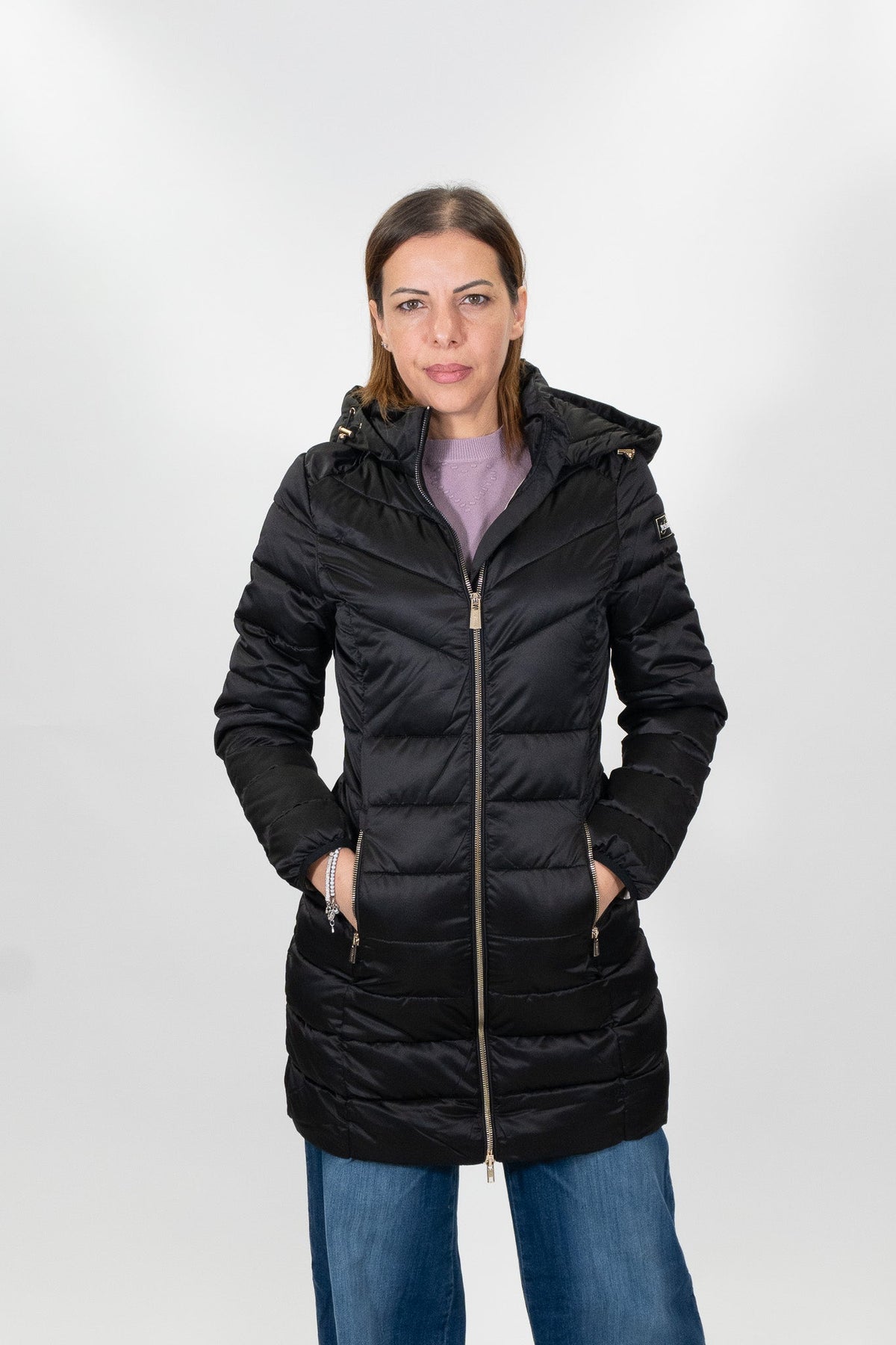 Yes Zee - Piumino Trapuntato Con Cappuccio Staccab - Donna - World Fashion
