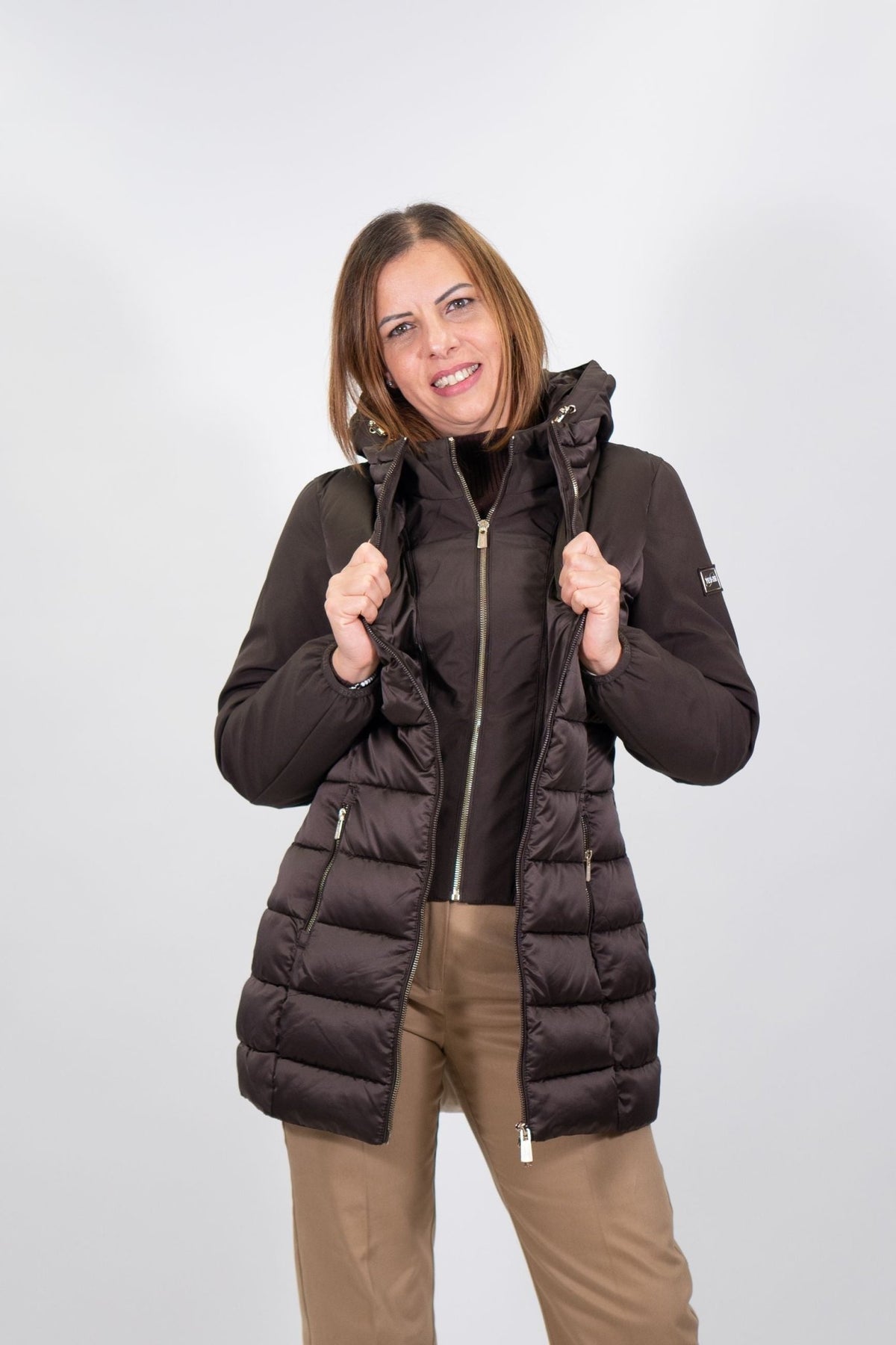 Yes Zee - Piumino Trapuntato Con Finto Gilet Rimovibile - Donna - World Fashion
