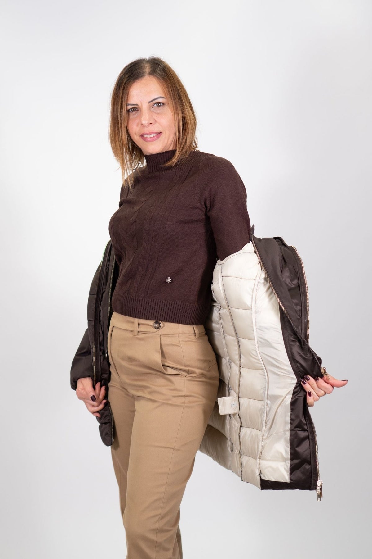 Yes Zee - Piumino Trapuntato Con Finto Gilet Rimovibile - Donna - World Fashion