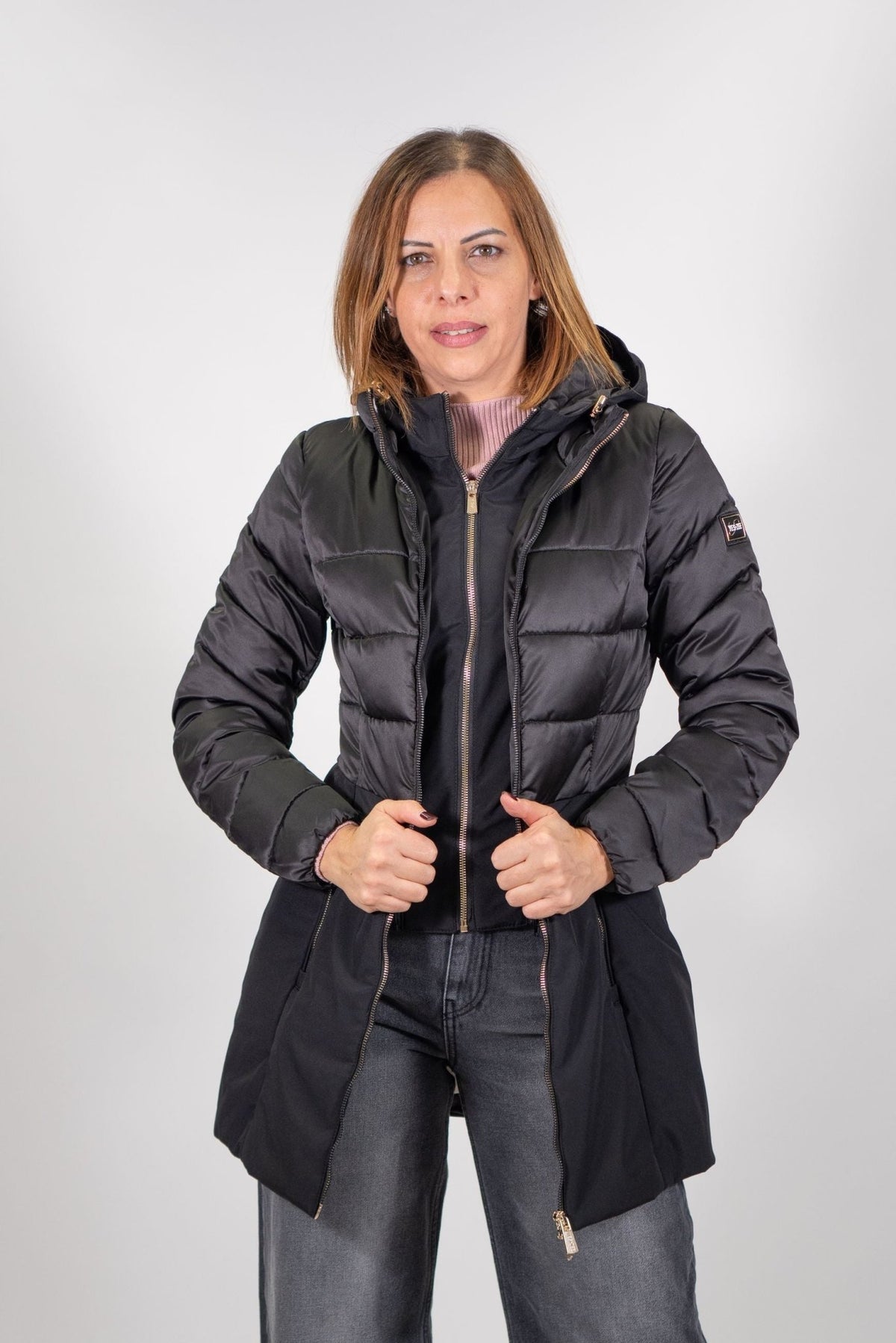 Yes Zee - Piumino Trapuntato Con Finto Gilet Stac. - Donna - World Fashion