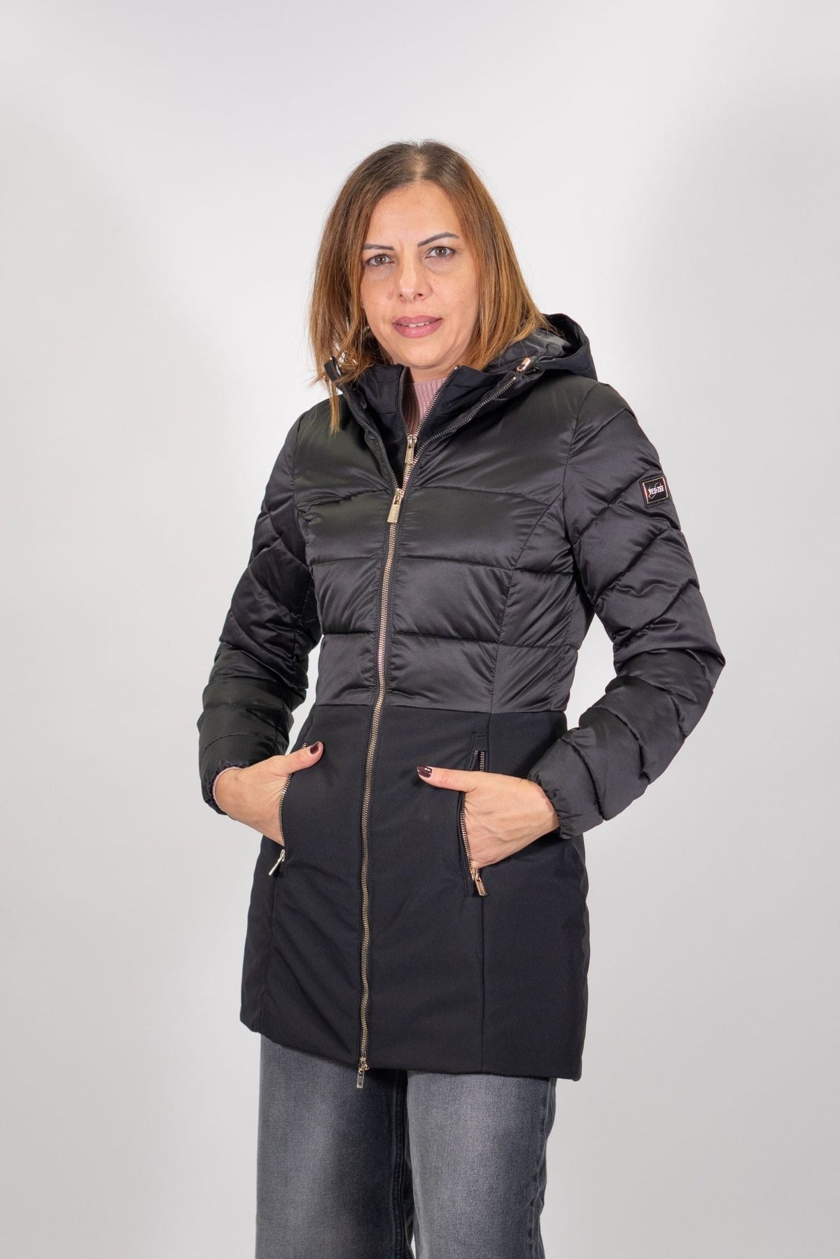 Yes Zee - Piumino Trapuntato Con Finto Gilet Stac. - Donna - World Fashion