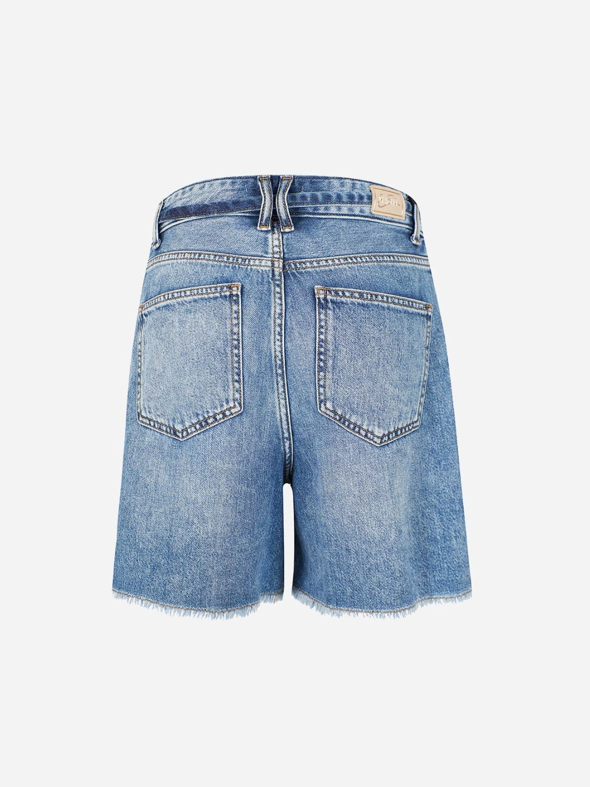 Yes Zee - Shorts Jeans 5 Tasche, Pinces - Donna - World Fashion