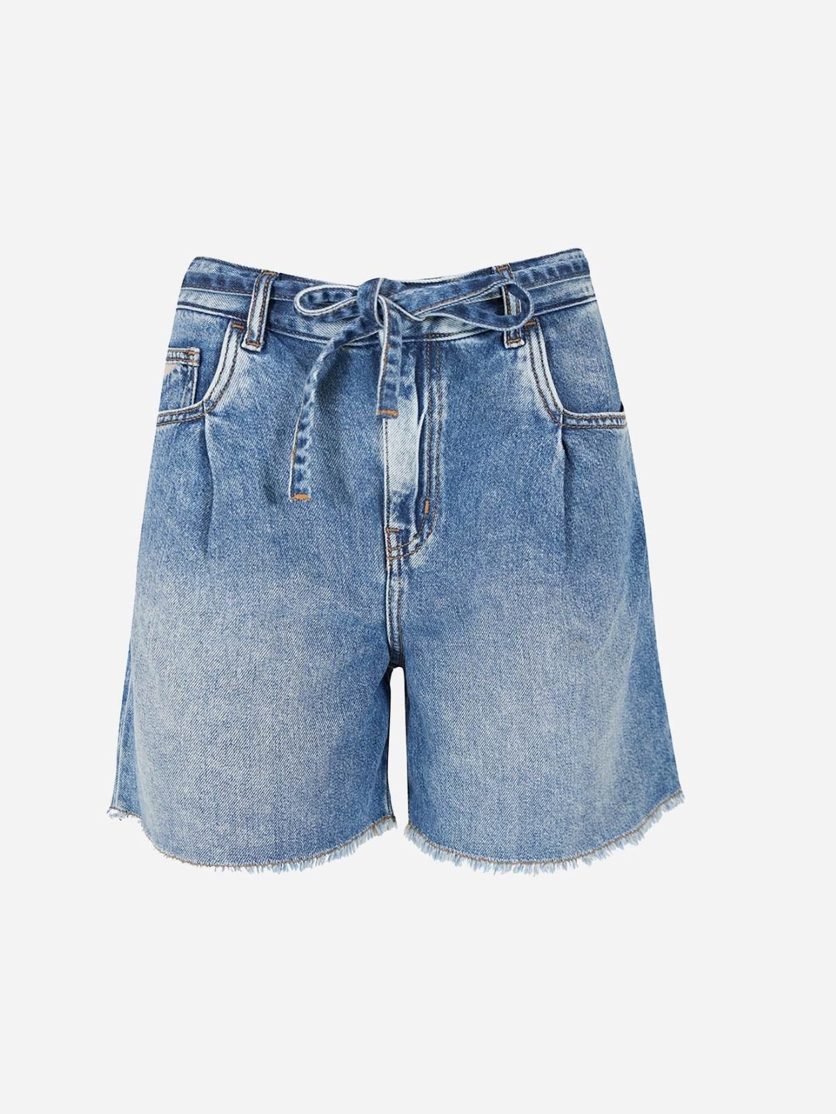 Yes Zee - Shorts Jeans 5 Tasche, Pinces - Donna - World Fashion