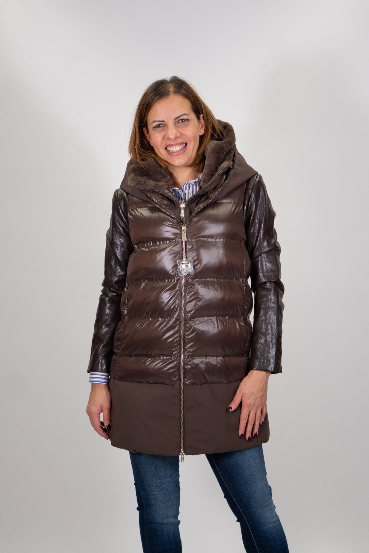 Yes Zee - Smanicato in nylon lucido - Donna - World Fashion