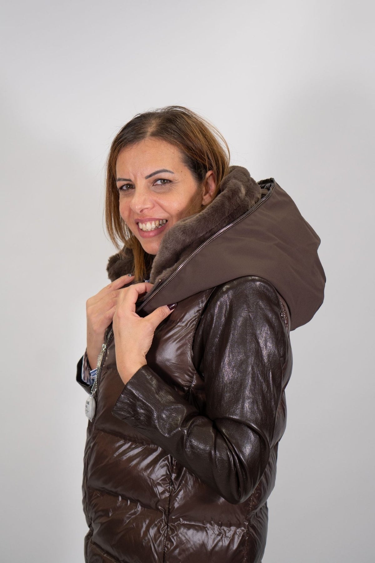 Yes Zee - Smanicato in nylon lucido - Donna - World Fashion