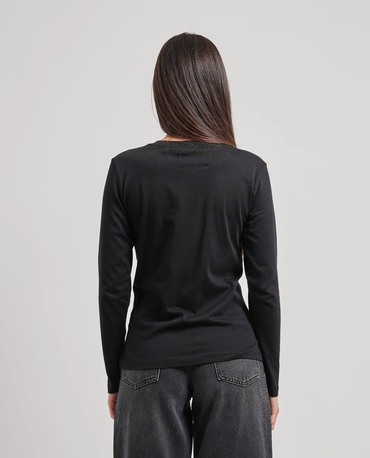 Yes Zee - T-Shirt Aderente, Girocollo, M/L - Donna - World Fashion
