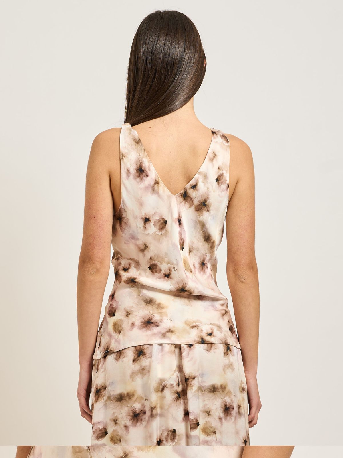 Yes Zee - Top con ampia scollatura sul fronte e sul retro - Donna - World Fashion