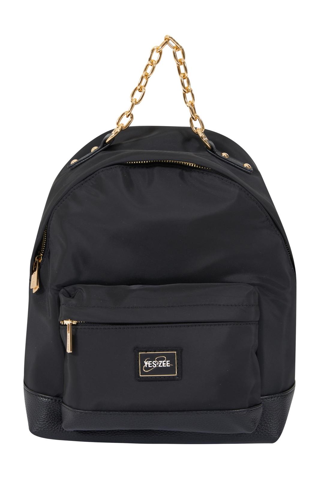 Zaino In Tessuto Tecnico, Maniglia In Catena Donna - Yes Zee - World Fashion