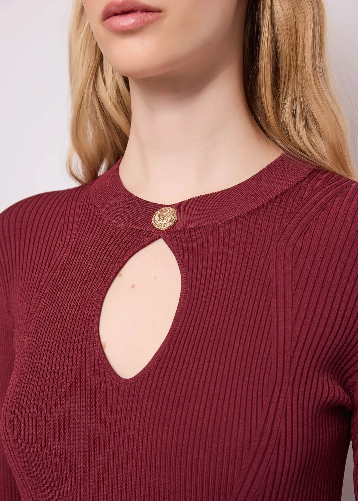Gaudì - Abito midi con bottone gioiello - Donna