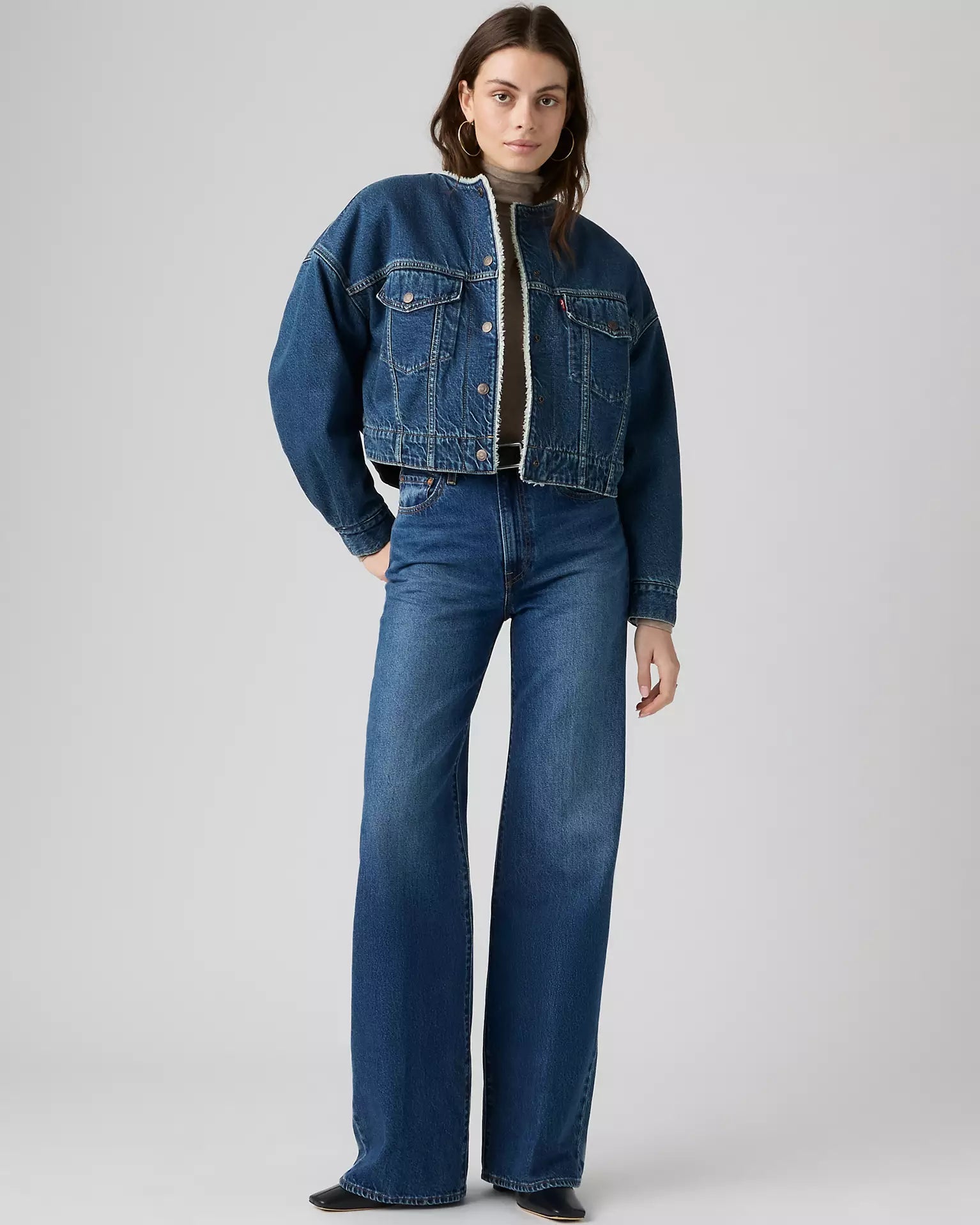 Levis - Jeans ribcage a gamba ampia - Donna